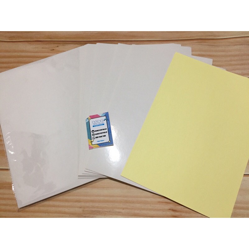 

Kertas Chromo / Kromo | Kertas Stiker Kromo Glossy | Ukuran A4