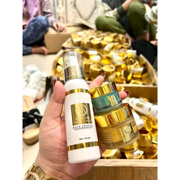 paket viral, mamii sultan busa kristal, spa emas, kilat emas