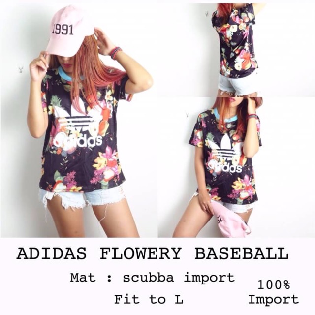 Adidas dlowery baseball