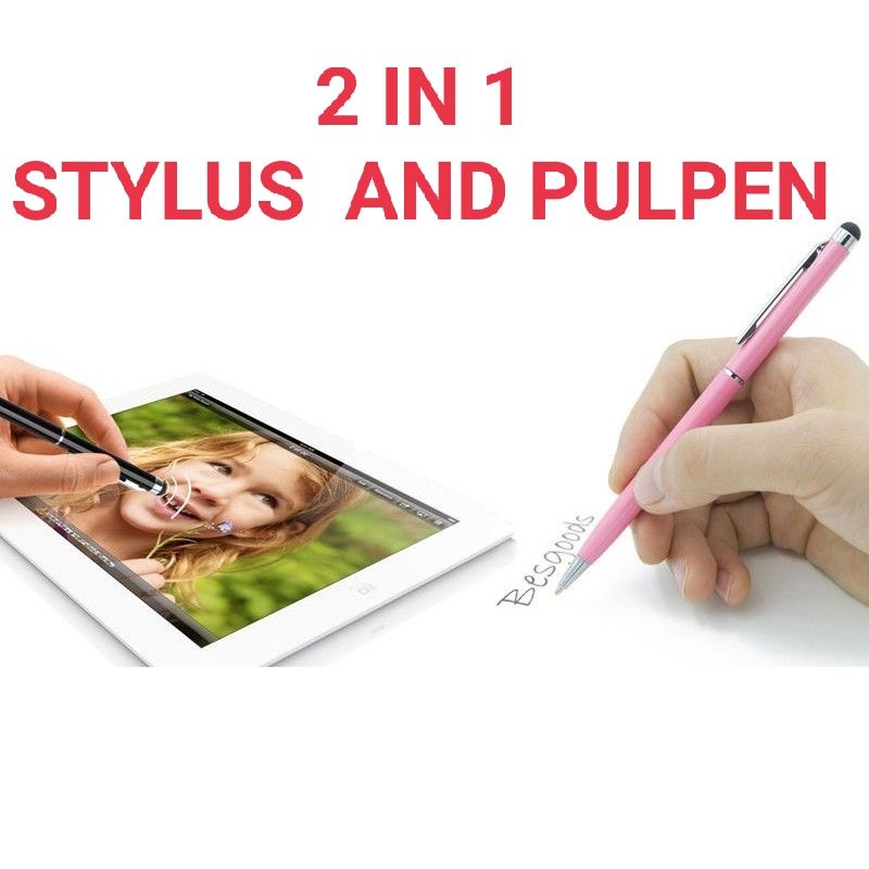 Stylus Pen 2in1 Universal Touch Screen Ballpoint For Smartphone