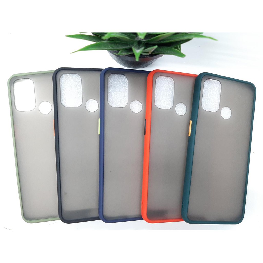 Hybrid Matte Case Oppo A53 Bumper Case Matte Candy Colored Frosted