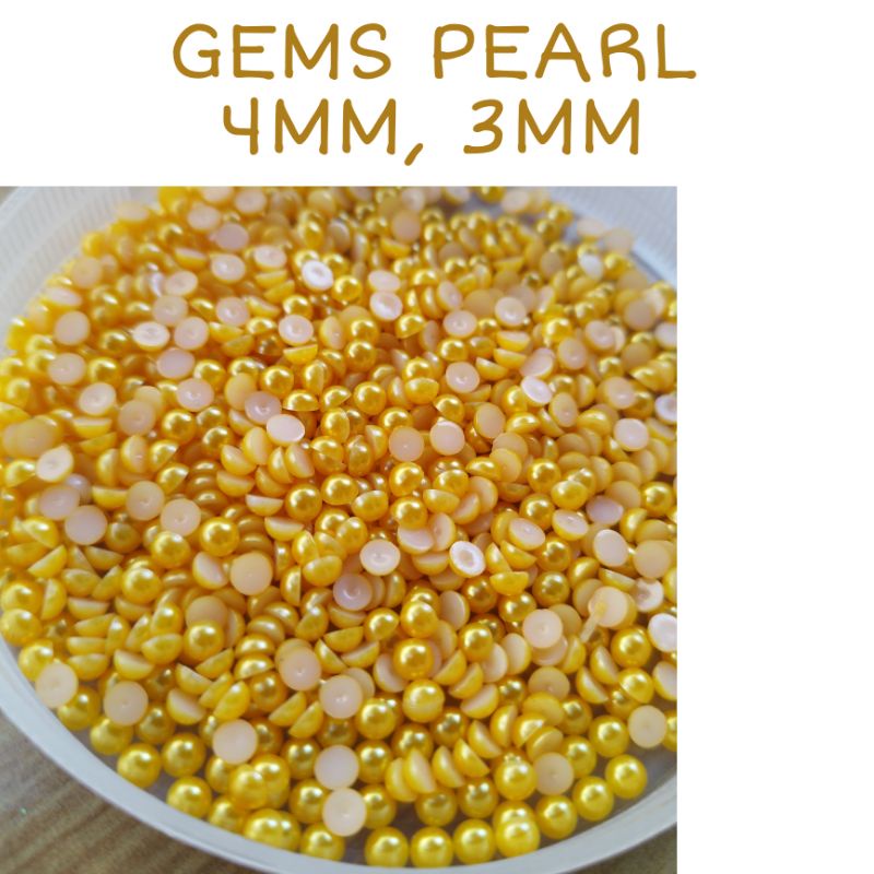 PEARL HENNA 3MM/ PEARL HENNA 4MM/ GEMS / MUTIARA