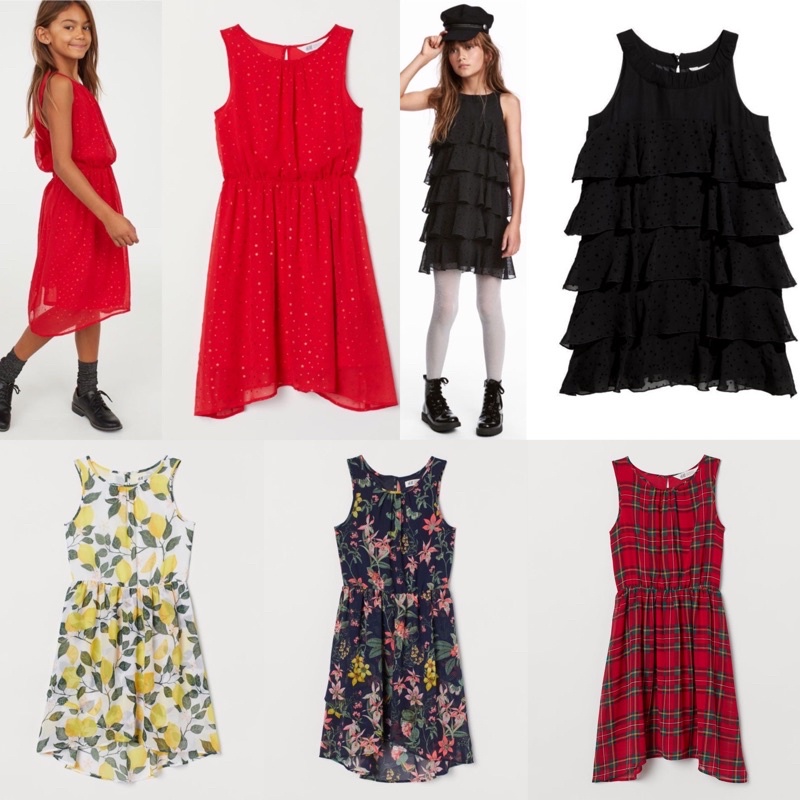 Dress Anak Perempuan Chiffon HM Dress Girls