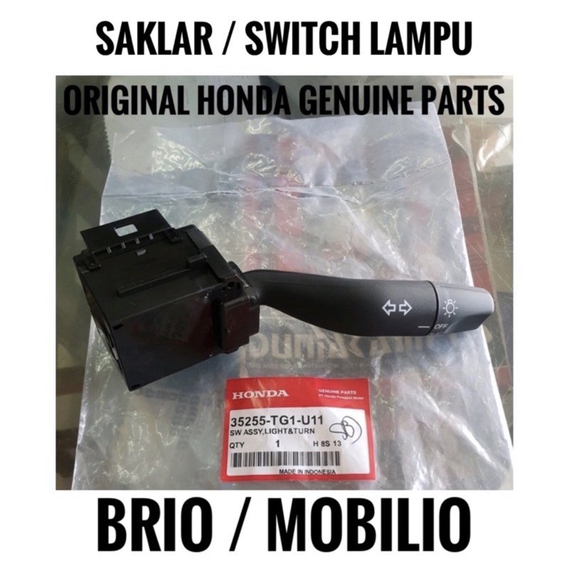 35255 TG1 Original Switch Saklar Lampu Lamp Sen Sein Honda Brio Mobilio 2013 2014 2015 2016 2017 2018