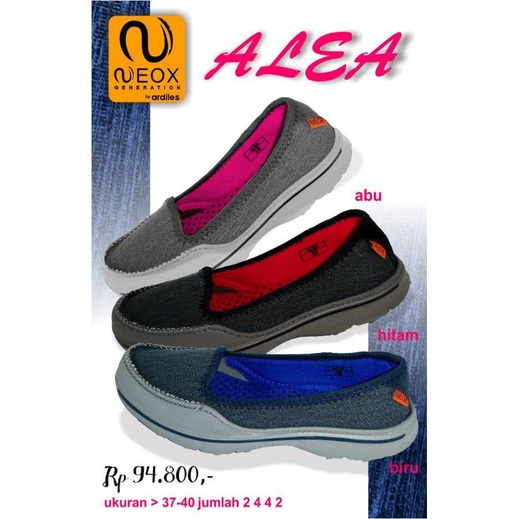 sepatu neox by ardiles ALEA (37-40 ) sepatu slip on wanita