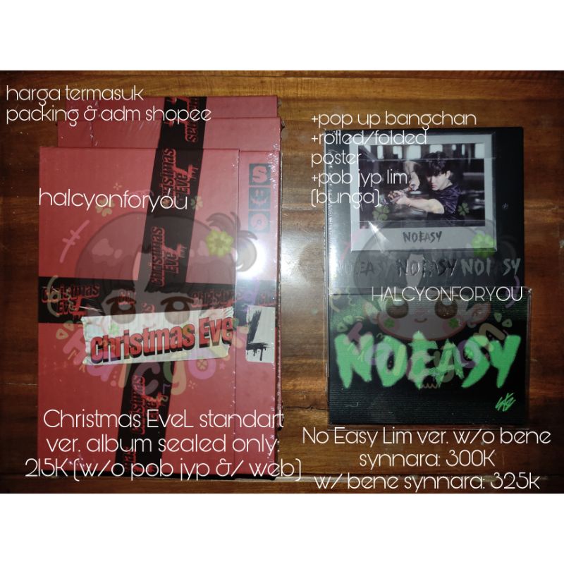 ALBUM STRAY KIDS SEALED FULLSET GOOD CONDITION WITH BENEFIT POB JYP SYNNARA NO EASY LIMITED VER. CHR