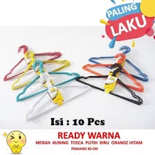 TERMURAH Folding Hanger 24 Stik Stick Besi Kawat Besar Gantungan Baju Bayi Popok Anak Dewasa Bulat