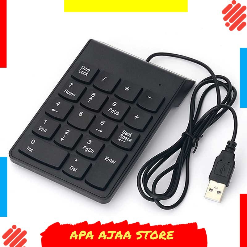 Hot Promo ! ANENG Numeric Keypad Numpad LED Backlight USB - K24