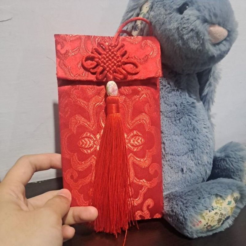 

Angpao imlek Kain merah rumbai angpau lucu