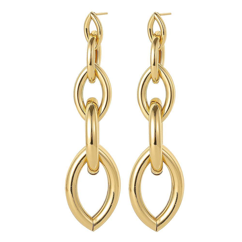 Anting Rantai Jumbai Nanas Fashion Aksesoris Pesta Menjuntai Anting Perhiasan Drop Earrings