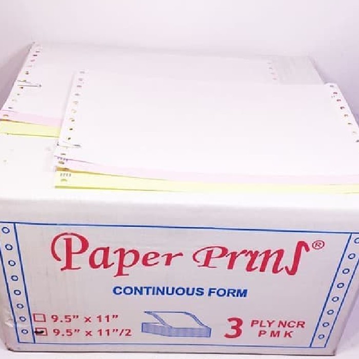 

CONTINUOUS FORM 9,5 X 11/2 3PLY PAPERPRYRNS (PRS - BAGI 2)