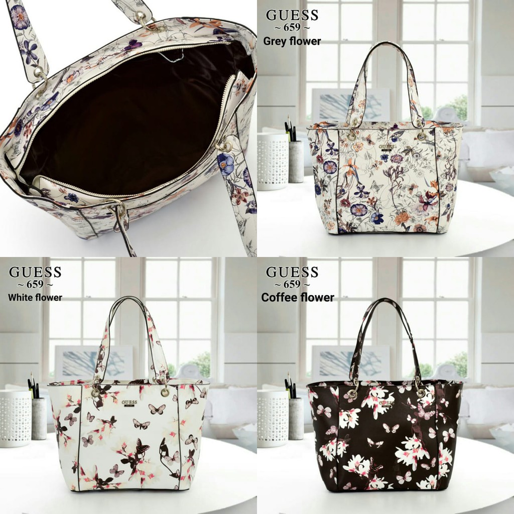 Tas GUESS KAMRYN TOTE flowers 659 TTB 15 batam impor 