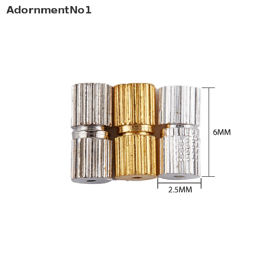 (AdornmentNo1) 50 Pcs Sekrup Rhodium Untuk Membuat Perhiasan Diy