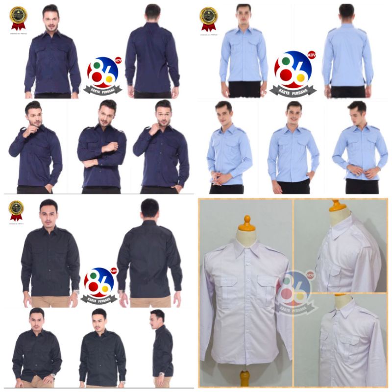 Baju Lapangan , Baju PDL , Kemeja Lapangan , Kemeja PDL , Baju PNS , Kemeja polos panjang