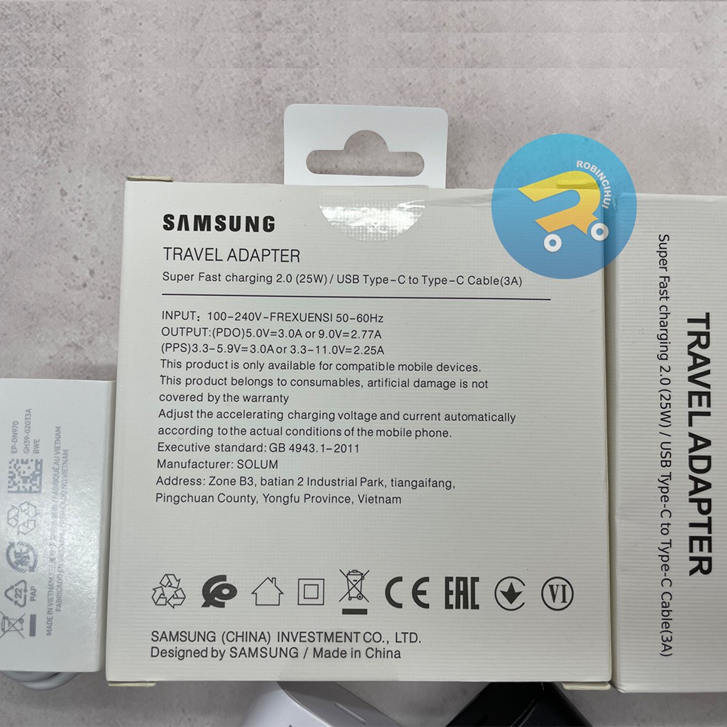 Charger Samsung Type C Fast Charging 25 Watt Kabel C to C Original Samsung Note10,A70,A80,S21 Ultra