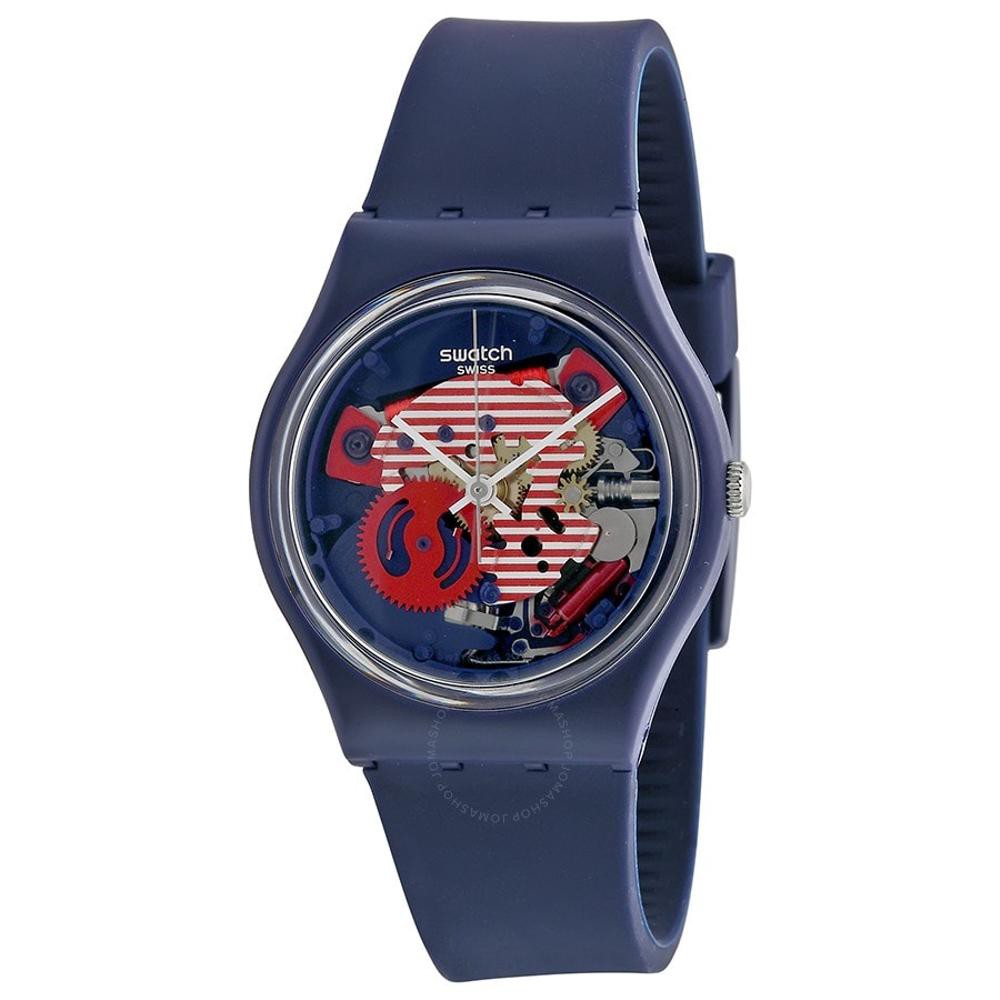 Swatch Analog Jam Tangan Karet Unisex GN239 Porticciolo Original Terbaik