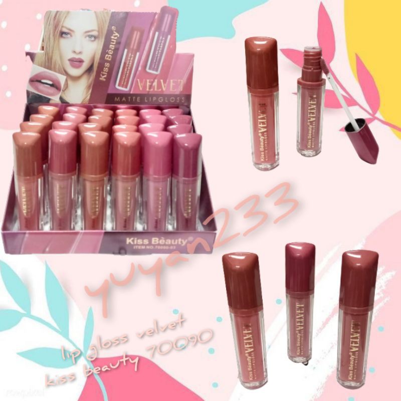 PROMO PER6PCS!!!LIP MATTE VELVET KISS BEAUTY 70090