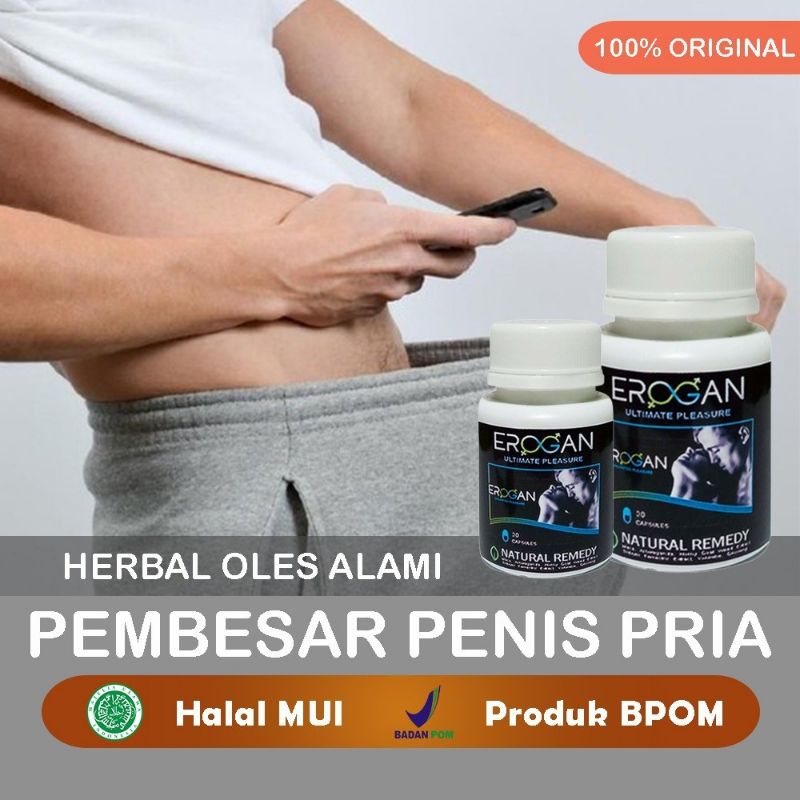 (COD) EROGAN SUPLEMEN PEMBESAR | ASLI CAPSULE 100% | HERBAL KUAT TAHAN LAMA