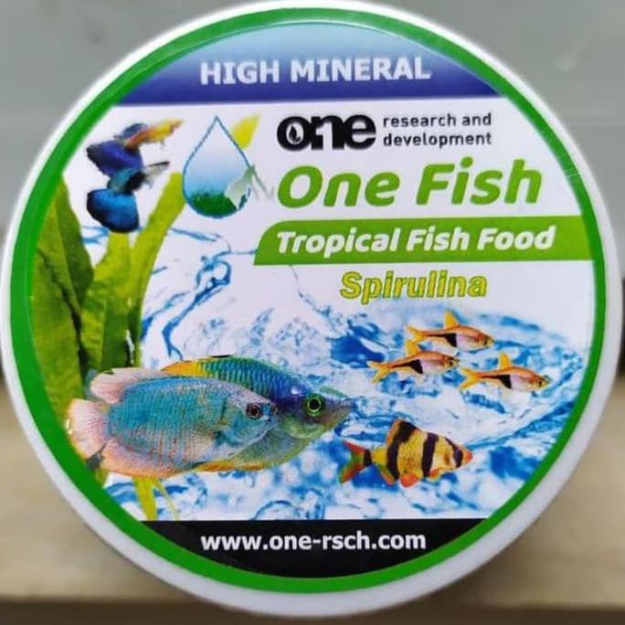 NEW PRODUK ONE FISH FOOD SPIRULINA MAKANAN IKAN AQUARIUM AQUASCAPE