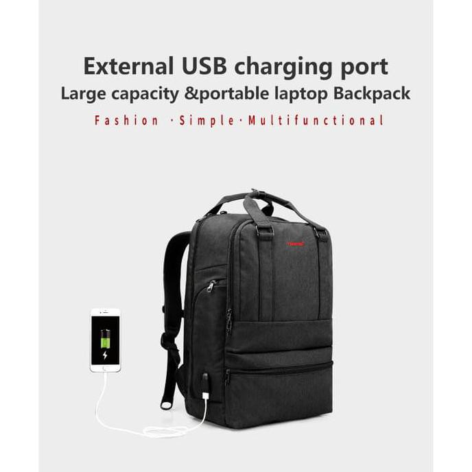 BARANG BERKUALITAS BACKPACK LAPTOP WATERPROOF T-B3243 DENGAN USB PORT TIGERNU PROMO
