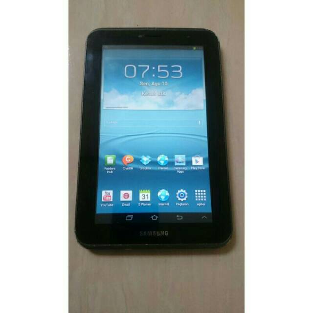 Samsung tab 2 wifi only tanpa kartu ram 1 gb rom 16 gb