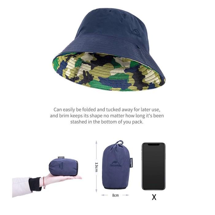 Topi Rimba Naturehike Nh18H008-T - Anti Uv Outdoor Bucket Hat Mancing