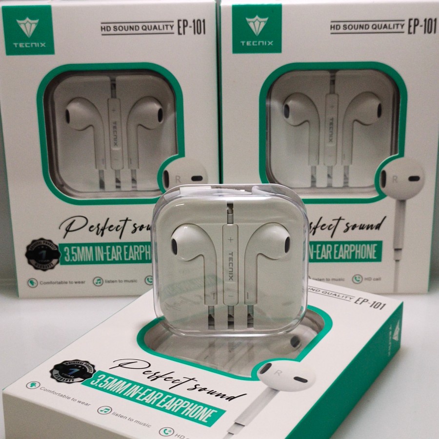TECNIX EP-101 HEADSET LIGHTNING / HEADSET TYPE C / HEADSET JACK 3.5MM - LIGHTNING