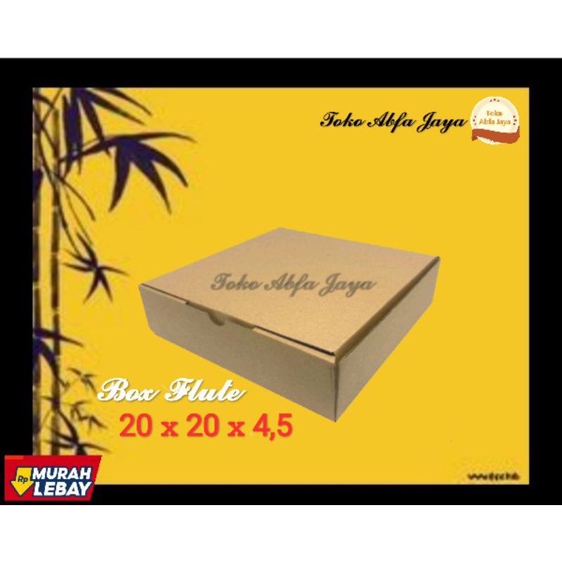 

(box murah) Kardus Box 20 x 20 x 4,5 Box Diecut (Model Box Pizza)