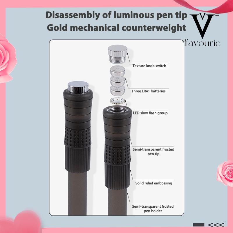 [COD]Pena Berputar Bercahaya Dekompresi Pena Lampu Pernapasan LED Keren-FA