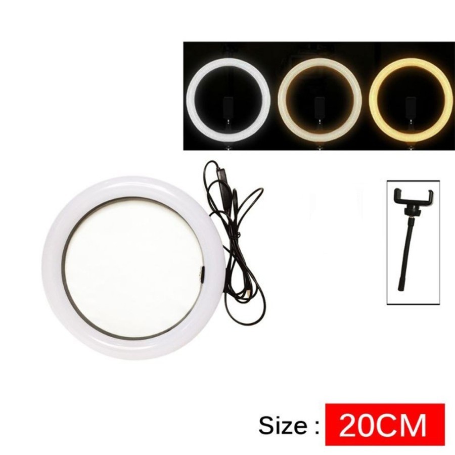 Trend-Ring Light Selfie LED Lampu Ringlight 20 cm / Lighting Lampu