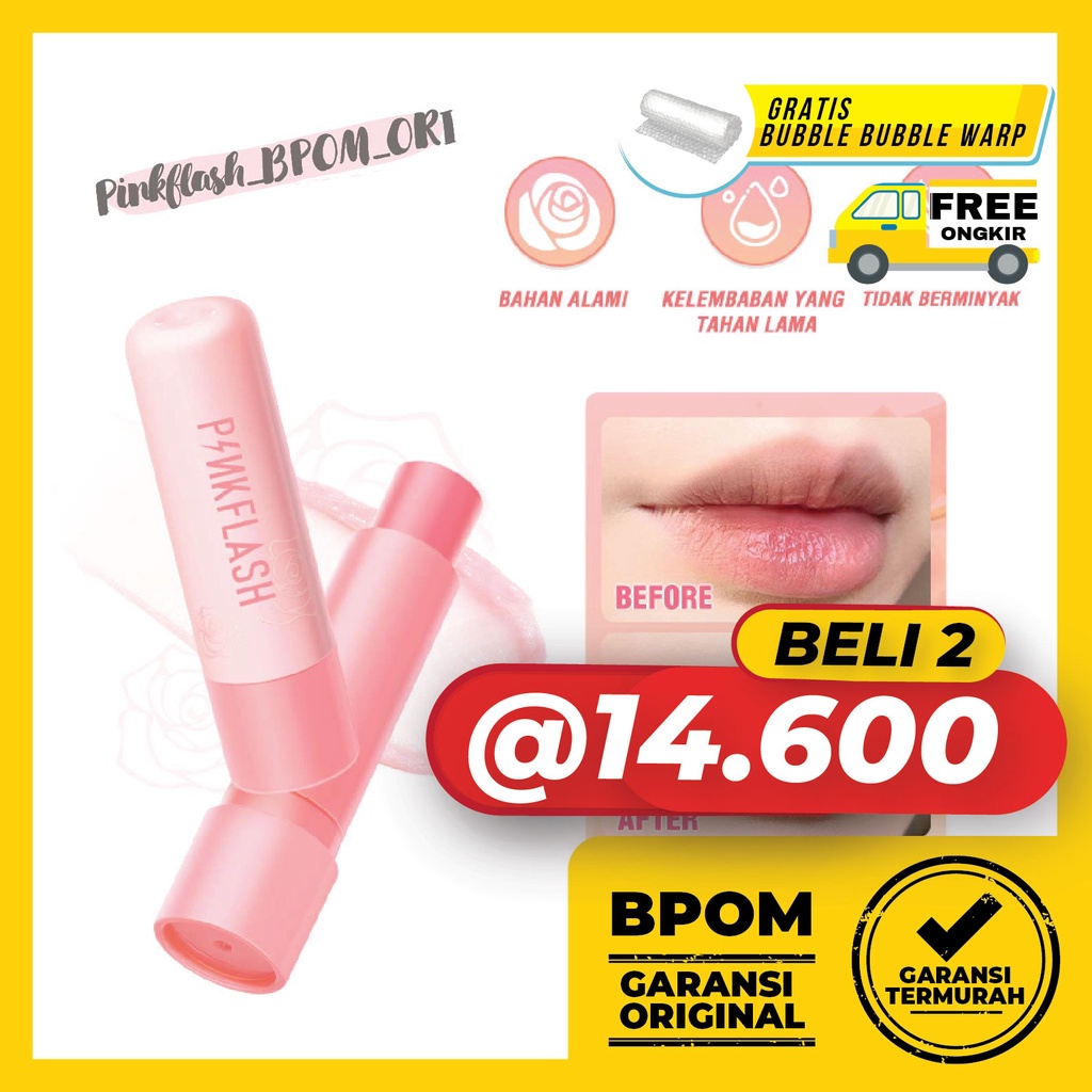 PINKFLASH PinkGarden Plant Oil-Based Lasting Moist Lip Balm Lip Care Deep Hydration 4 Natural ingredients Repair Nourish Pinkflash Lip Balm Pinkflash Lip Oil Pinkflash