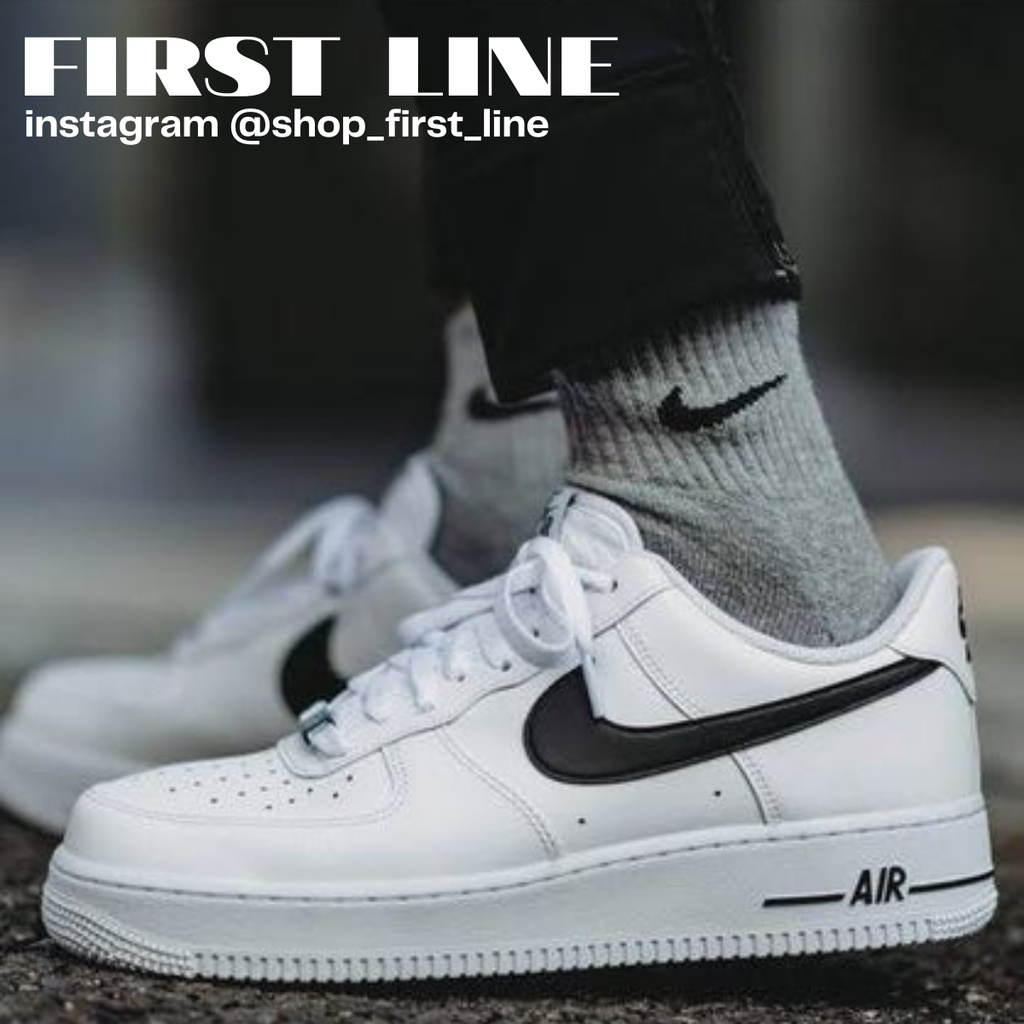 Nike Air Force 1 Putih Pria Wanita Sepatu Lari AF1 Olahraga Leisure Pelatihan Jogging Sepatu Bagian