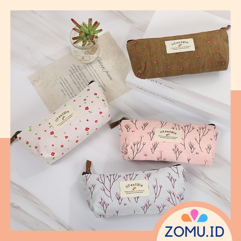 

Pencil Case Canvas Tempat Kotak Pensil Tepak Murah Korean Lifestyle Pouch