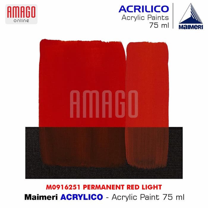 MAIMERI ACRILICO - ACRYLIC PAINT - PERMT. RED LIGHT - 75ML - M0916251