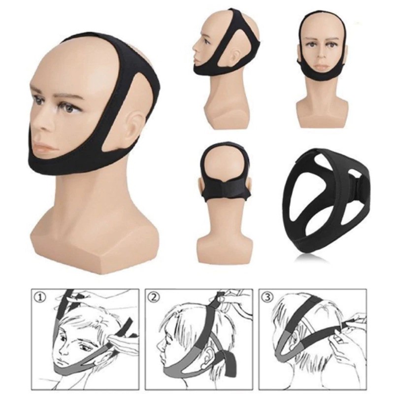 Sabuk Tidur Anti Ngorok Dengkur Ngiler Snoring Solution Chin Strap