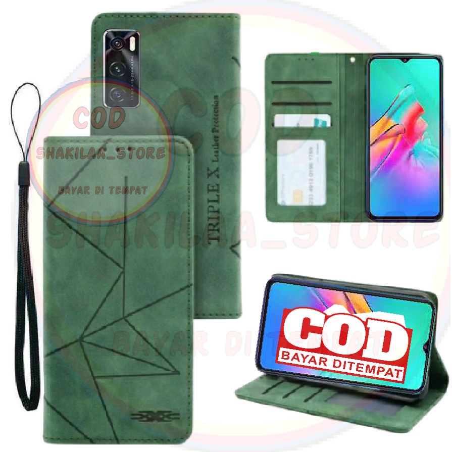 CASE HP VIVO 20 SE MOTIF MAGNET KULIT - CASING DOMPET-FLIP COVER LEATHER-SARUNG HP