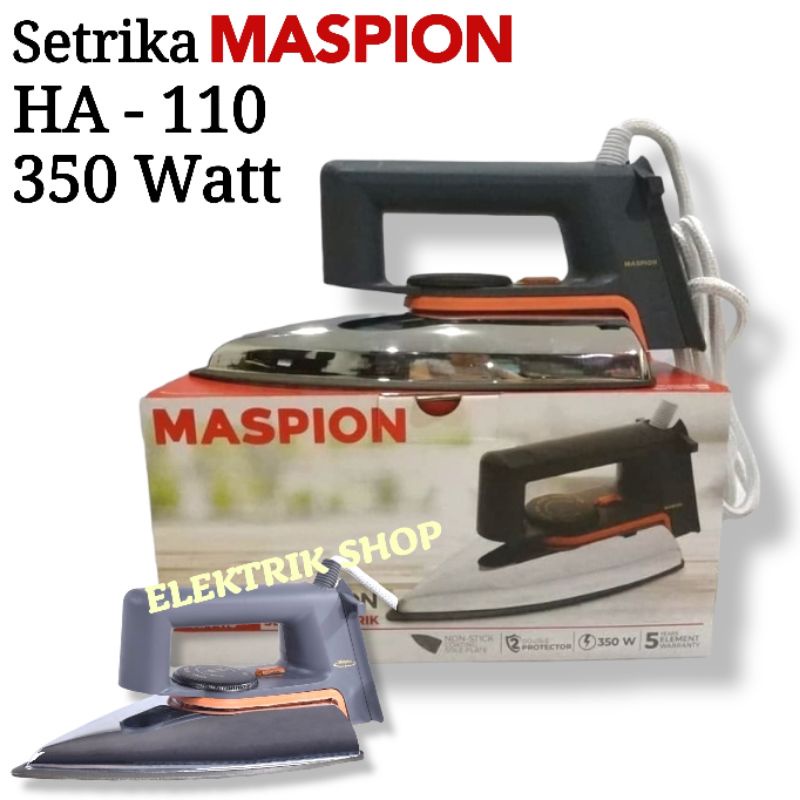SETRIKA / GOSOKAN MASPION HA-110 MODEL BODY BESI