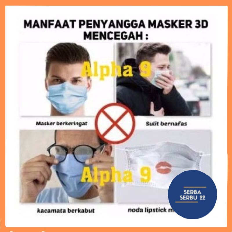 PENYANGGA MASKER 3D MASK BRACKET SILIKON SIRKULASI UDARA