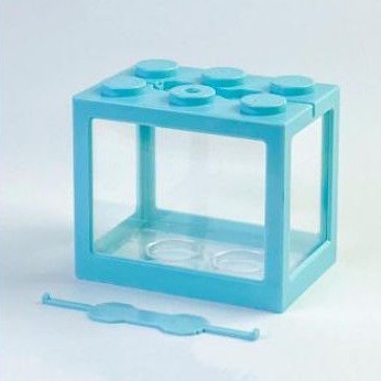 AQUARIUM IKAN CUPANG MODEL LEGO BLOCK MINI / akurium imut hias kecil