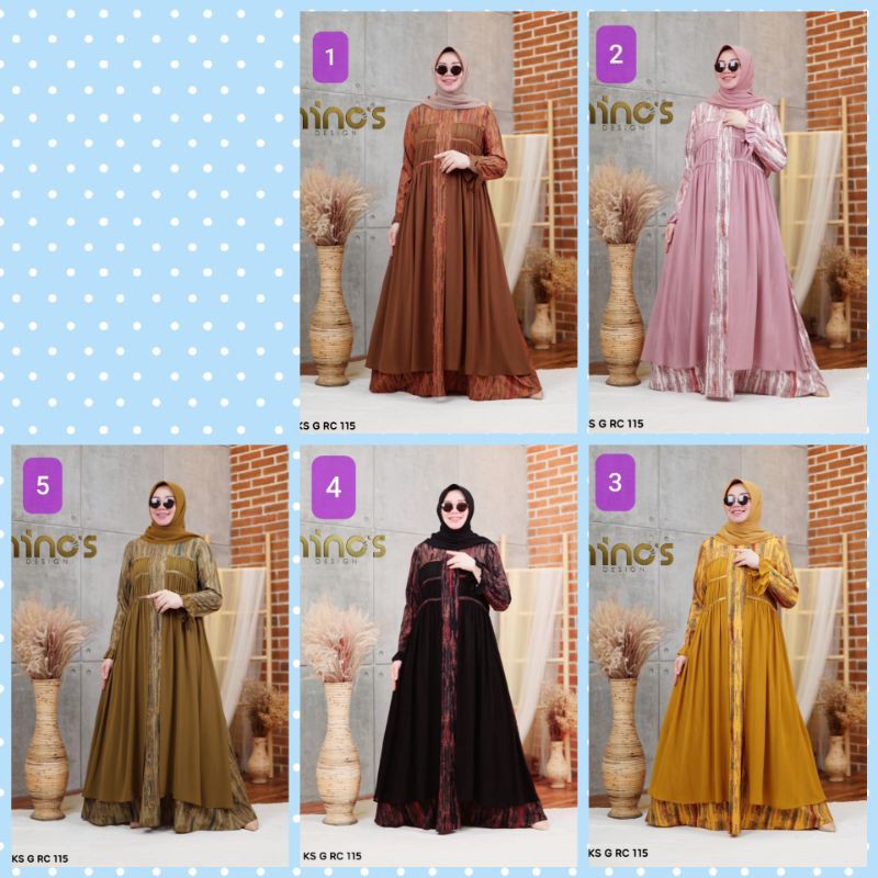 GAMIS WANITA CANTIK JUMBO KS G RCJ 115 NEW COLL BY NINOS DESIGN ORI/# 54