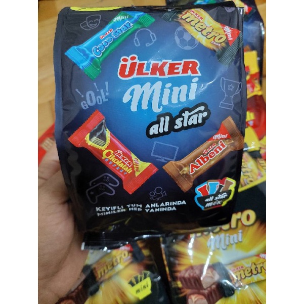 

RiDn COKLAT ULKER MINI TURKI ULKER MINI ALL STAR FROM TURKI HALAL WAFER COKLAT TURKI GOFRET TURKI