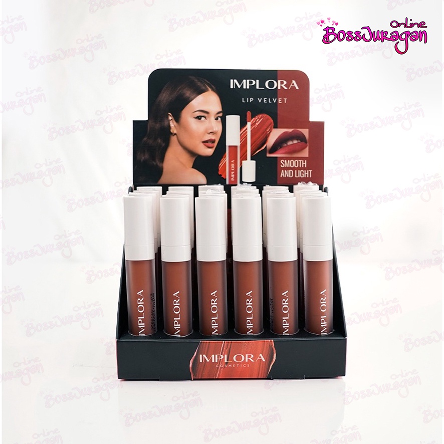 (BOSS) IMPLORA Lip Velvet 4,6 gram | Lip Cream Matte | Lipstik | Lipvelvet BPOM