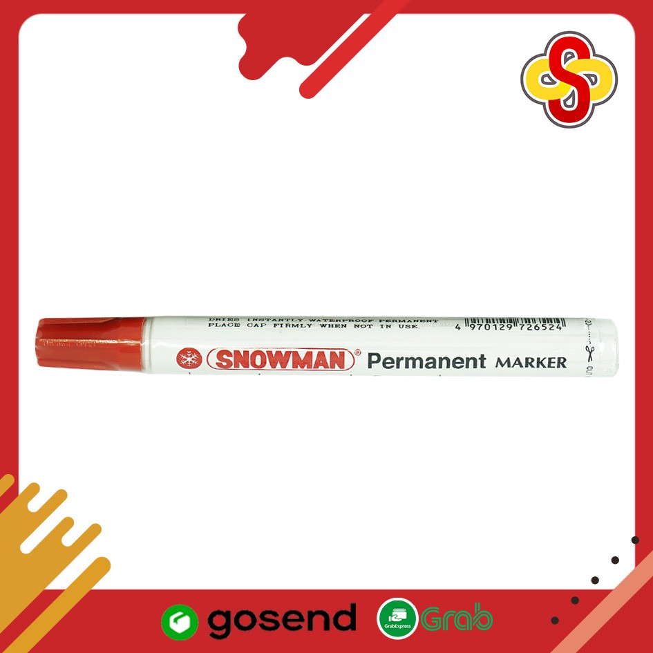 Spidol Permanent Marker Snowman G-12