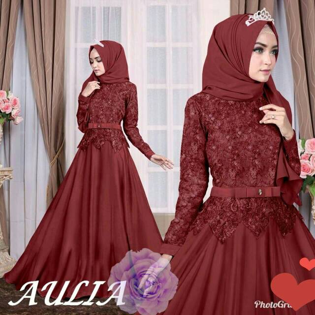 XVC - Maxi Dress Liaza / Maxi Dress Terbaru / Maxi Dress Kekinian / Fashion Muslim / Best Seller-3