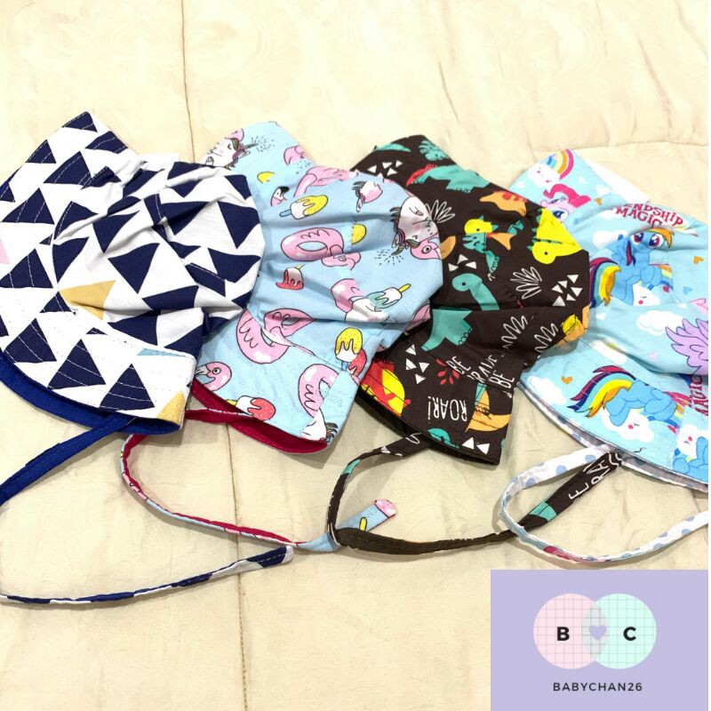 Bucket Hat Topi Bayi Bertali / Topi Bucket Anak