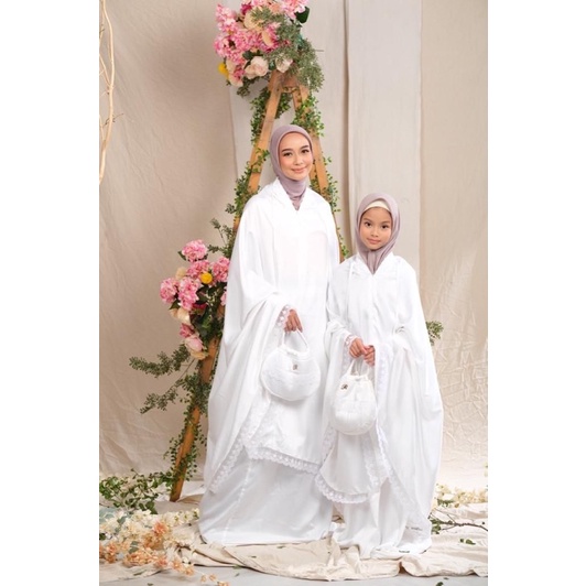 MUKENA SET COUPLE DEWASA KIDS RADWAH/MUKENA CANTIK ANAK/MUKENA PLAIN RAYA RADWAH/MUKENA KIDS IBU/MUK