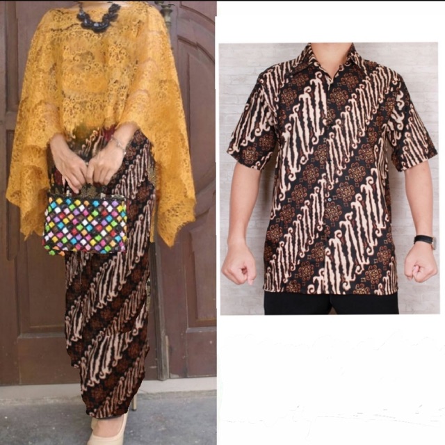 Couple Batik atasan Brokat Gliter