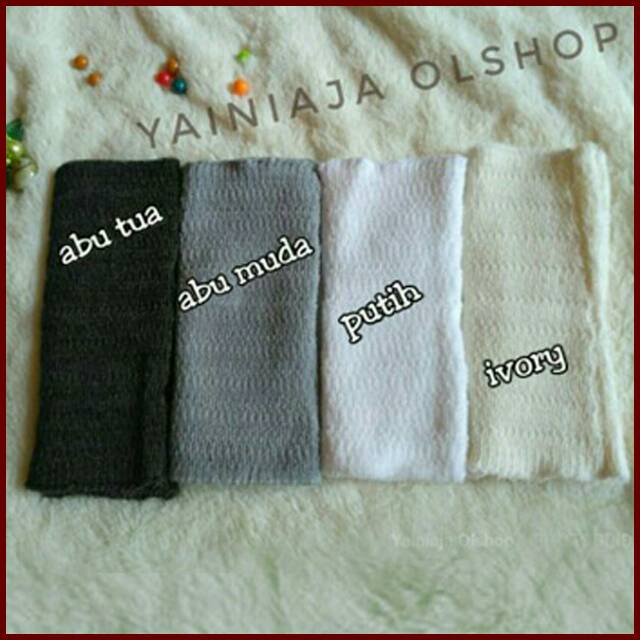 Bandana Ciput rajut 1 warna ANTIPUSING