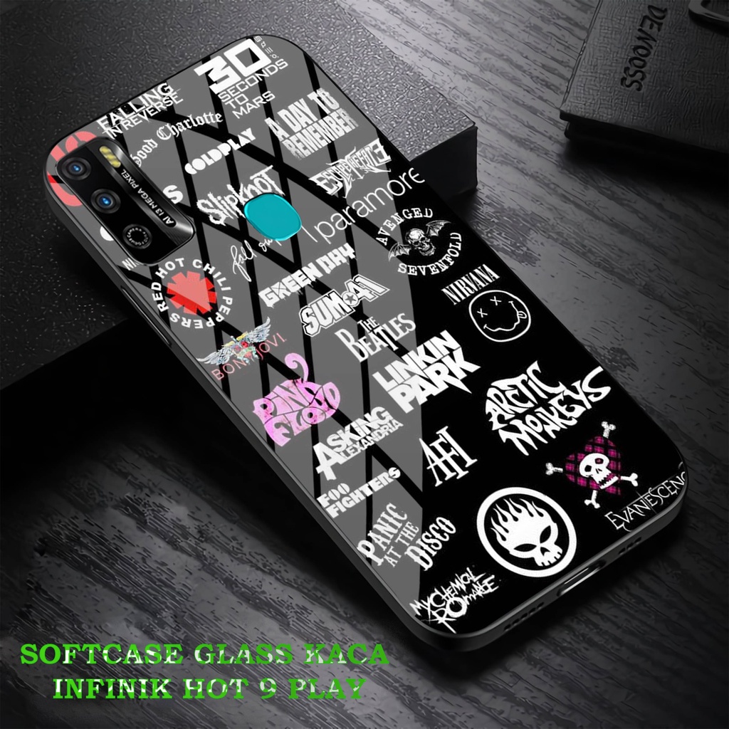 Softcase Glass Kaca Infinik Hot 9 Play - Case Hp Pelindung Handphone Infinik Hot 9 Play [ A06].