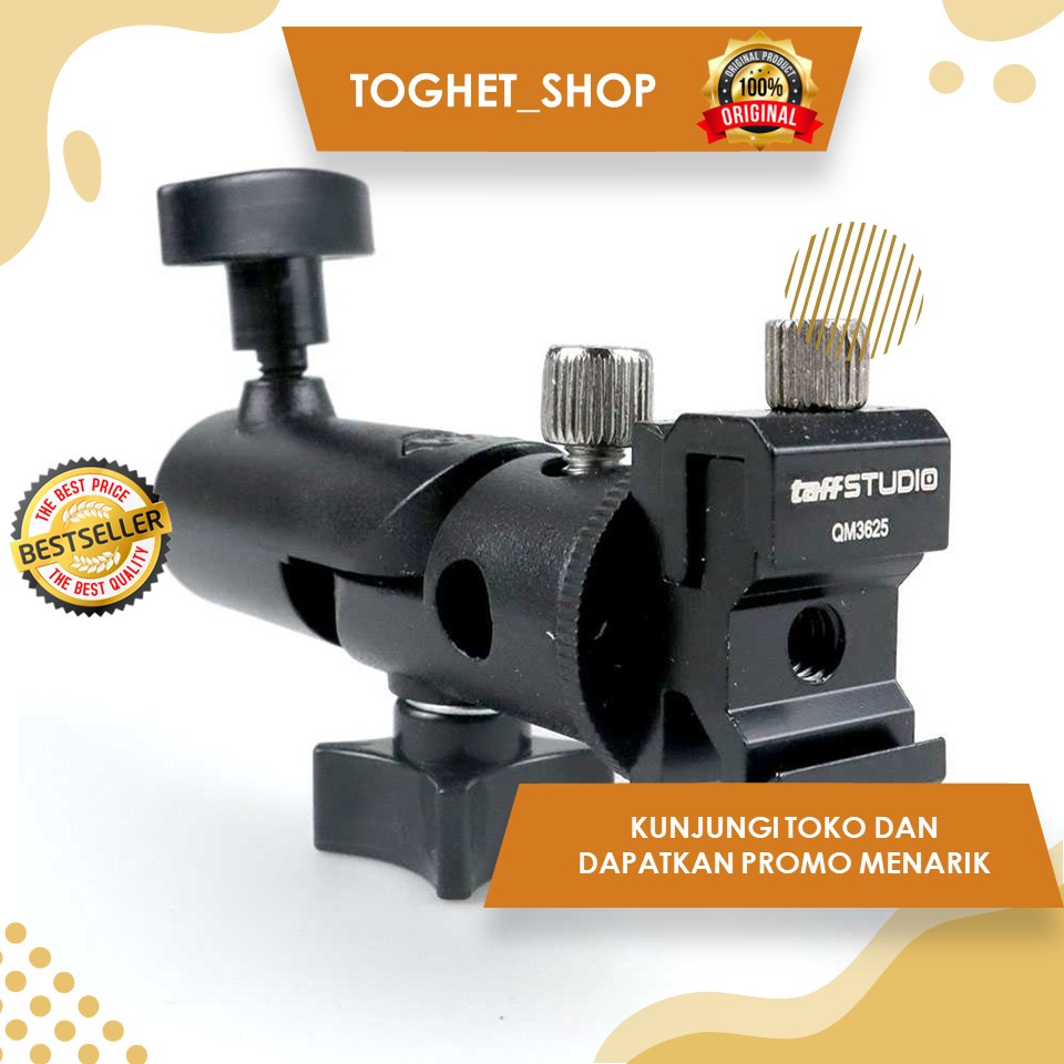 Lampu Flash Kamera Dengan Dudukan Lampu Tripod Lampu Kilat Kamera DSLR Desain Adaptor Aksesoris Foto